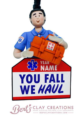 EMT or Paramedic Ornament - Bert's Clay Creations